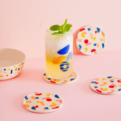 Bamboo Coaster Set