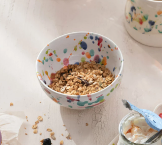 Multi-Colored Speckled Bowl