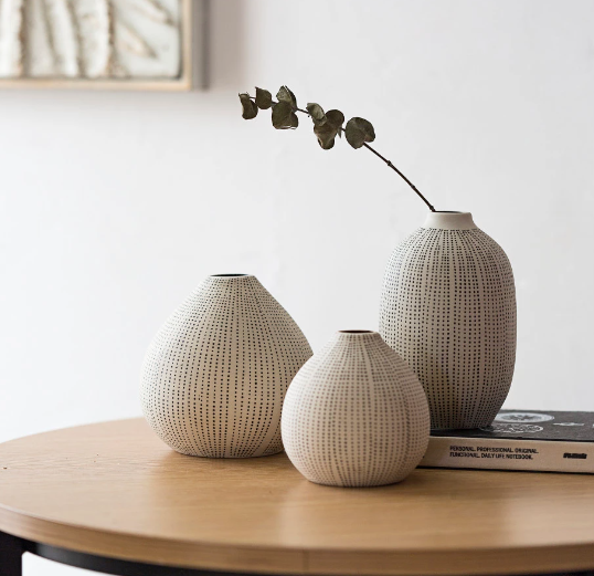 Dotted Bud Vases