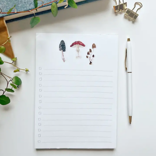 Mushroom Checklist Notepad