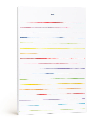 Rainbow Lines Notepad