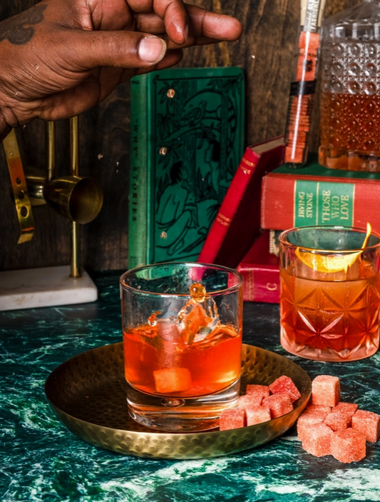 Old Fashioned Bitters Infused Cocktail Cubes